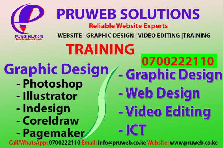 Pruweb Solutions-Training Poster