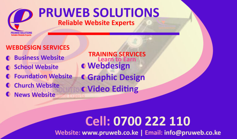 Pruweb website Poster 3